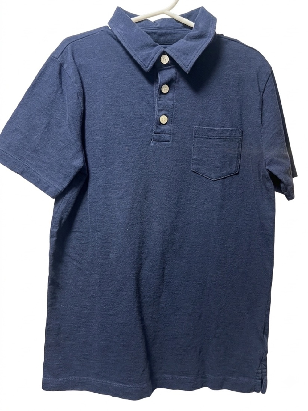 Boy’s Crewcuts 100% Cotton Navy Polo Shirt (Size: Medium 8)